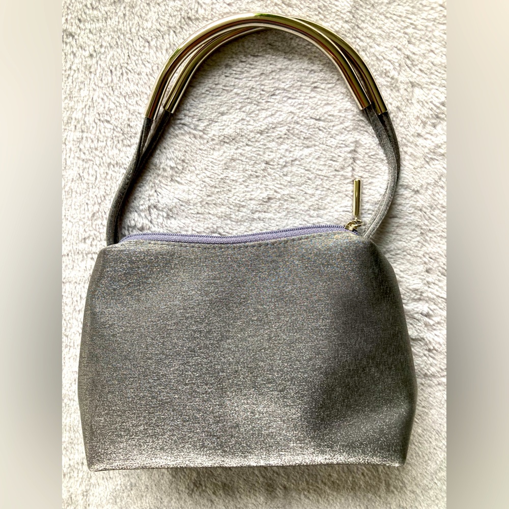 Grey-silver ‘Berkertex of London’ Evening bag.